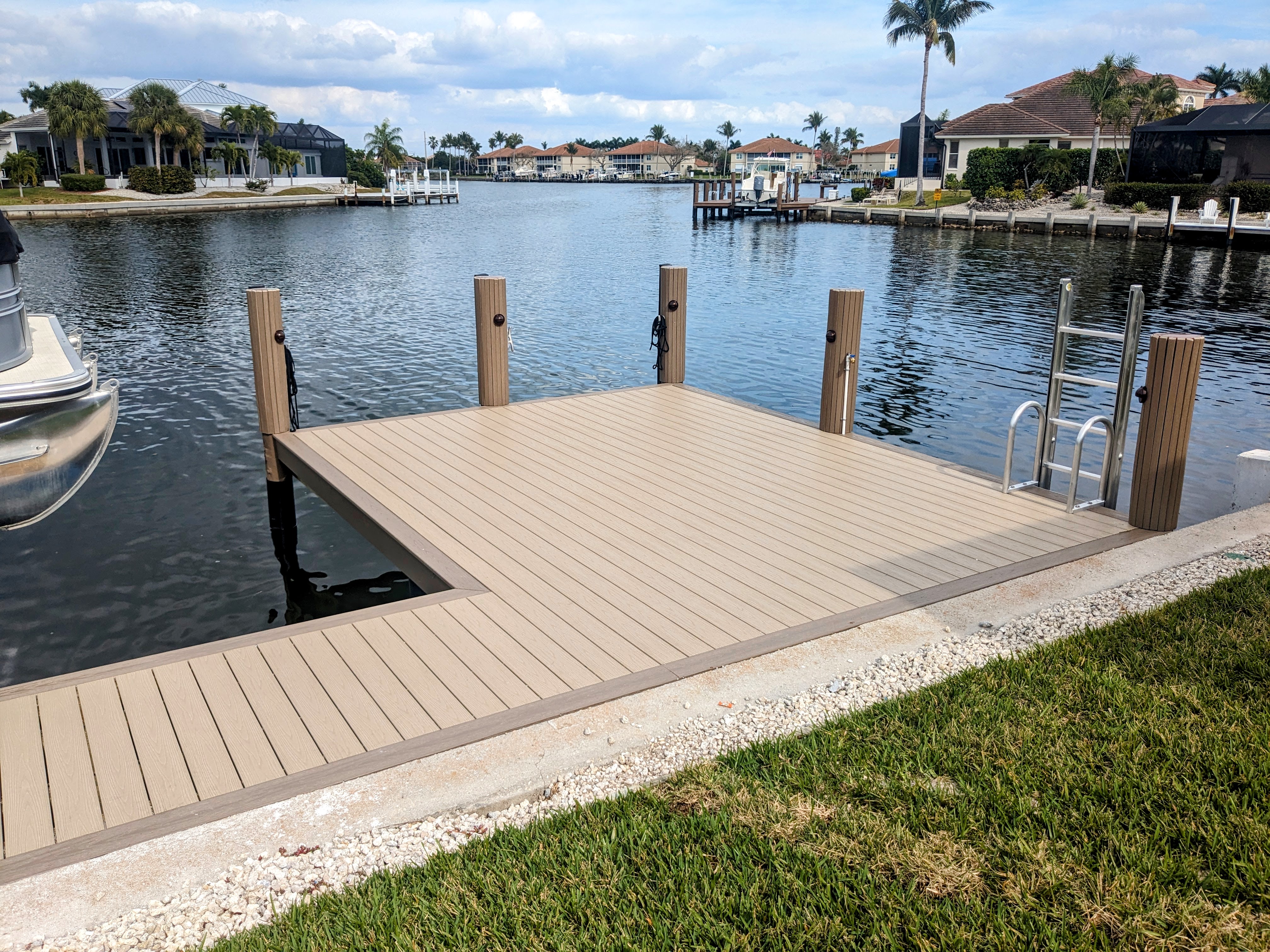 New sundeck on the dock