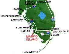 Marco Island map to Marco Island self-cater holiday Rental Home